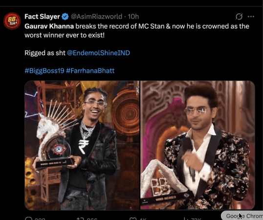 Gaurav Khanna wins Bigg Boss 19