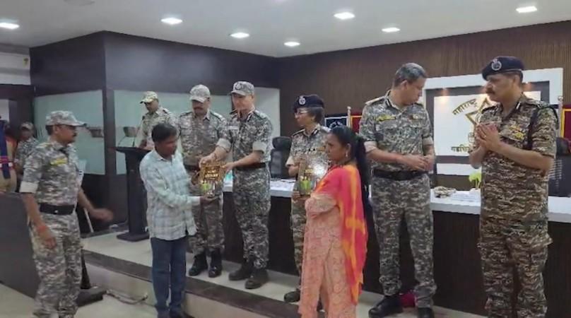 Eleven Maoists with Rs 82 lakh bounty surrender in Maharashtra's Gadchiroli