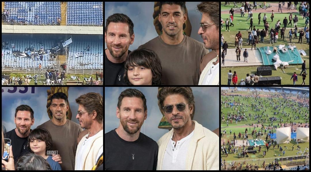 Shah Rukh Khan, son AbRam meet Lionel Messi in Kolkata;