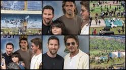 Shah Rukh Khan, son AbRam meet Lionel Messi in Kolkata;