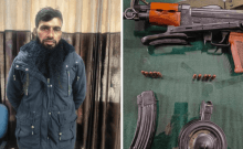 Arrested Pak trained terrorist