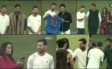 'Shameful': Amruta Fadnavis trolled for chewing gum while taking selfie with Messi; Ajay Devgn, Tiger Shroff booed at Wankhade Stadium