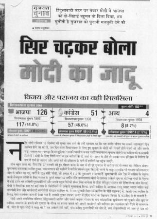 When PM Modi secured his first decisive electoral mandate, just a year after becoming Gujarat CM When PM Modi secured his first decisive electoral mandate, just a year after becoming Gujarat CM