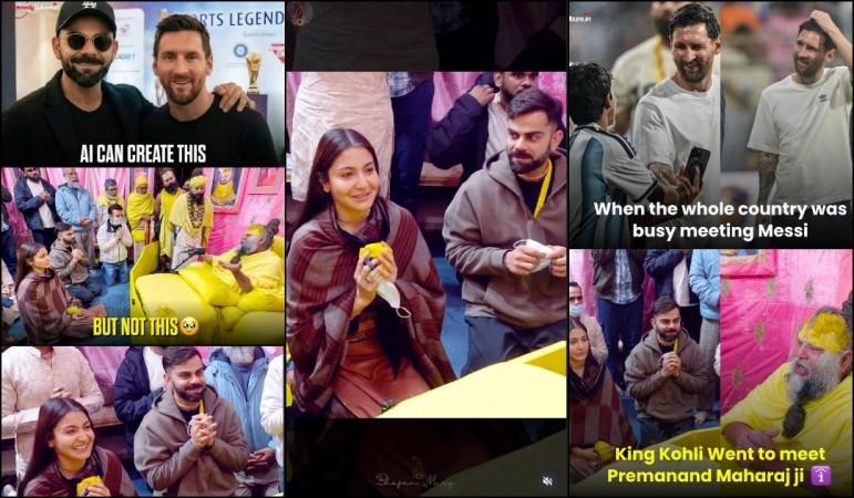 'Hum aapke hain': Virat Kohli, Anushka Sharma get emotional as they seek blessings of Premanand Ji Maharaj; couple skip meeting Messi 'Hum aapke hain': Virat Kohli, Anushka Sharma get emotional as they seek blessings of Premanand Ji Maharaj; couple skip meeting Messi