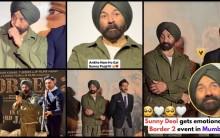Border 2 teaser launch: Sunny Deol cries during his first public appearance in Mumbai days after Dharmendra's death, gets trolled