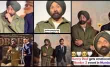 Border 2 teaser launch: Sunny Deol cries during his first public appearance in Mumbai days after Dharmendra's death, gets trolled