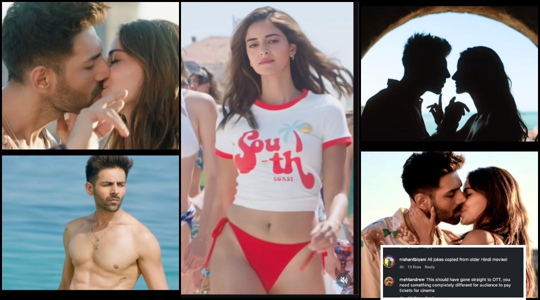 Tu Meri Main Tera Main Tera Tu Meri trailer review: Kartik Aaryan, Ananya's chemistry fails; fans say same old story, cringe dialogues