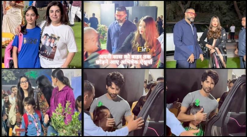 Shahid Kapoor gets angry at paps for flashing camera lights on Misha eyes; Kareena Kapoor allows photographers to click Taimur; Farah Khan poses with daughter at DIAS annual day