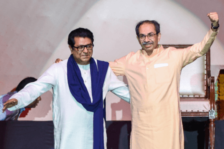 'Desperation for power': Thackeray brothers' reunion invites BJP's swipe 'Desperation for power': Thackeray brothers' reunion invites BJP's swipe