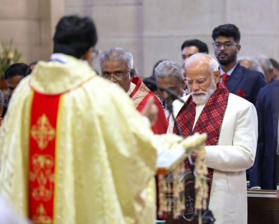 PM Modi joins Christmas celebrations at Delhi's Cathedral Church, attends morning service