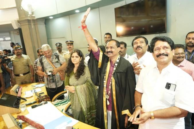 VV Rajesh scripts history as BJP's first Mayor in Kerala