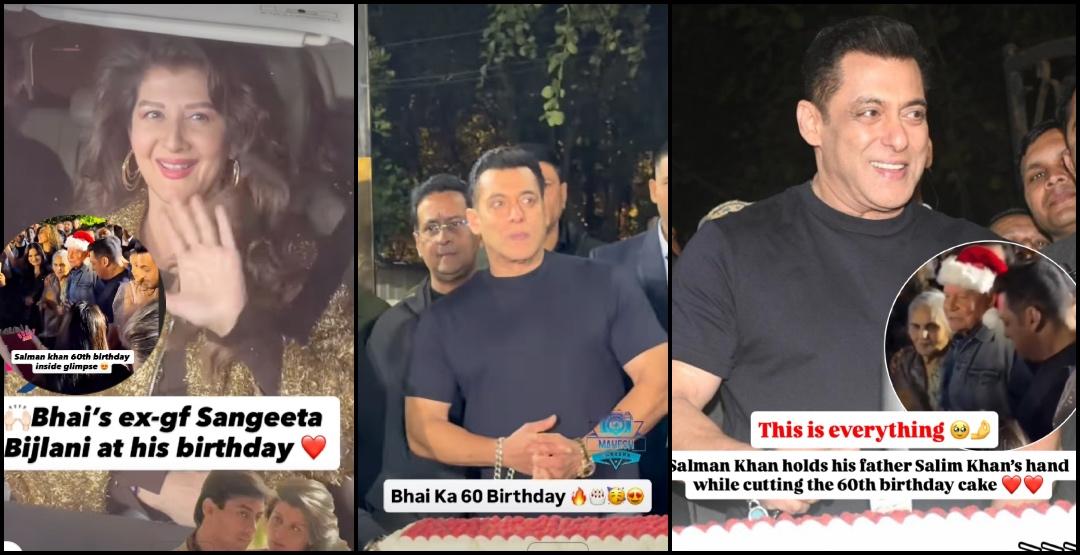 Salman Khan turns 60, cuts cake with parents Salim and Salma; ex-girlfriend Sangeeta Bijlani, other celebs celebrate at farmhouse