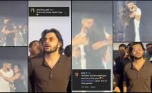 AP Dhillon hugs and kisses Tara Sutaria at Mumbai concert; boyfriend Veer Pahariya's reaction breaks the internet, fans say he looked uncomfortable and jealous