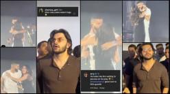 AP Dhillon hugs and kisses Tara Sutaria at Mumbai concert; boyfriend Veer Pahariya's reaction breaks the internet, fans say he looked uncomfortable and jealous