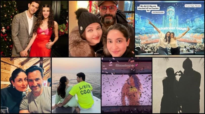 B-town welcomes 2026: Kareena–Saif get teary-eyed, Aishwarya looks unrecognisable, Hrithik makes hand-heart with Saba, flaunts double thumbs
