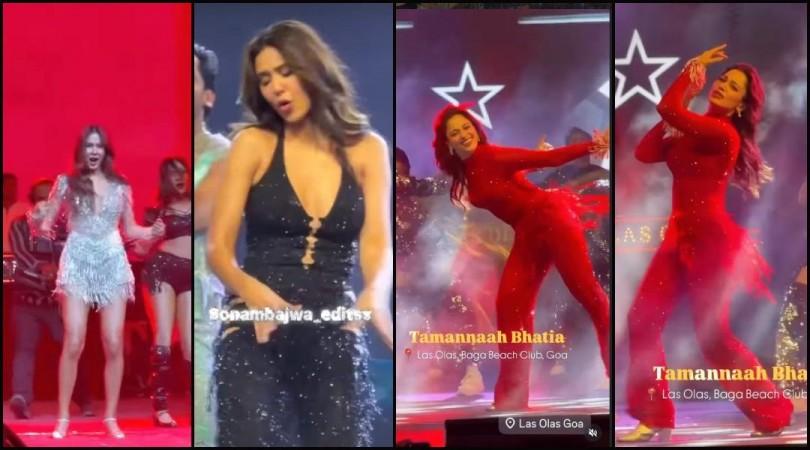 'Cheap, cringe behaviour': Tamannaah Bhatia & Sonam Bajwa's sensuous dance performances at Goa's nightclub during New Year celebrations irk netizens
