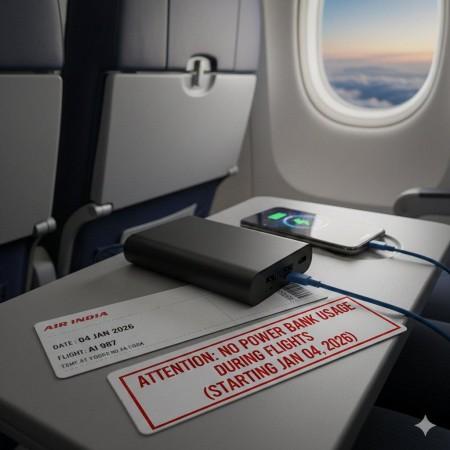 DGCA bans use of power banks for charging devices during flights