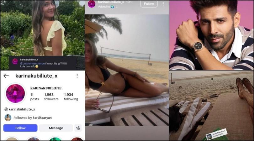 'I am not Kartik Aaryan's girlfriend': Karina Kubiliute reacts to dating rumours after cosy Goa photos go viral on Reddit