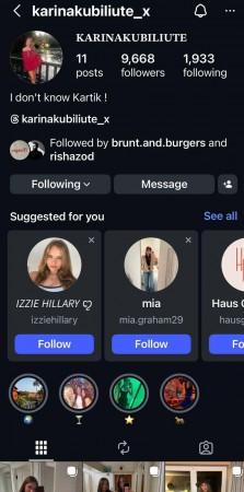 'I am not Kartik Aaryan's girlfriend': Karina Kubiliute reacts to dating rumours after cosy Goa photos go viral; updates IG bio to 'I don't know Kartik'