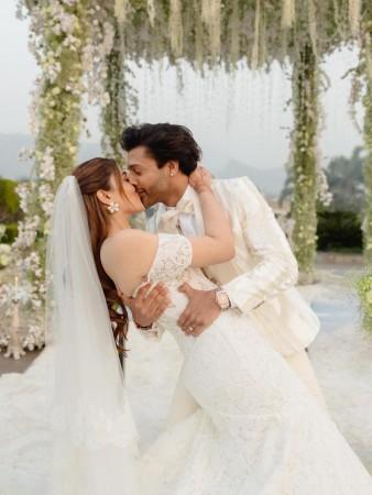 Nupur Sanon and Stebin Ben lock lips, celebrate love in fairy tale Christian wedding, say 'I do, always and forever'