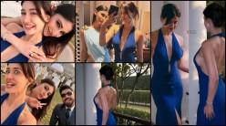 Disha Patani turns up the heat in blue bodycon outfit, gets cosy with BFF Mouni Roy while husband Suraj looks on at Nupur Sanon–Stebin Ben wedding