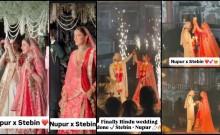 Nupur Sanon and Stebin Ben get married as per Hindu rituals; Stebin bows down to wife Nupur; dances to Sajan Ji Ghar aaye [ Watch]