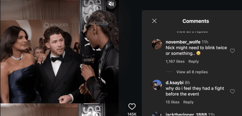 Nick Jonas looks uncomfortable as Priyanka talks to Snoop Dogg Nick Jonas looks uncomfortable as Priyanka talks to Snoop Dogg