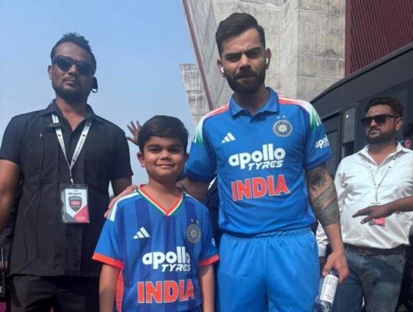 Chhota Chiku: Virat Kohli meets his childhood lookalike, tells Rohit Sharma 'Dekh, mera duplicate baitha hai'; kid beams with joy in interview