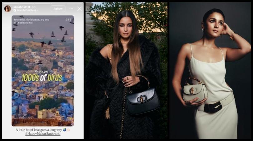 Hypocrisy: Alia Bhatt urges fans not to fly kites for bird safety on Makar Sankranti; netizens question her Gucci ambassadorship