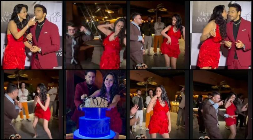 Gaurav Khanna's wife Akanksha grooves to hit Bollywood numbers in sensuous red fit on her birthday; gets trolled for 'vulgar' dance moves