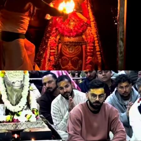 Kohli, Kuldeep visit Shree Mahakaleshwar Temple, attend Bhasma Aarti