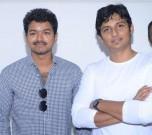 Actor Jeeva with Thalapathy Vijay