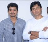 Actor Jeeva with Thalapathy Vijay