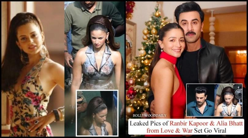 Love & War on-set photos leaked: Alia Bhatt's puffed hair extension, Ranbir Kapoor's hair patch fail to impress; fans say 'awful, wig looks disconnected'