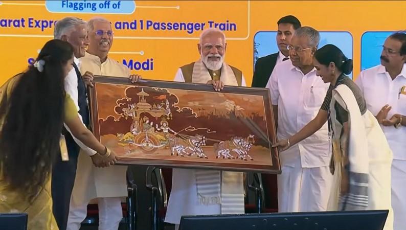 PM Modi flags off new trains, launches credit scheme, lays foundation stones for key projects in Kerala PM Modi flags off new trains, launches credit scheme, lays foundation stones for key projects in Kerala