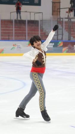 Aarush Tiwari in action. Aarush