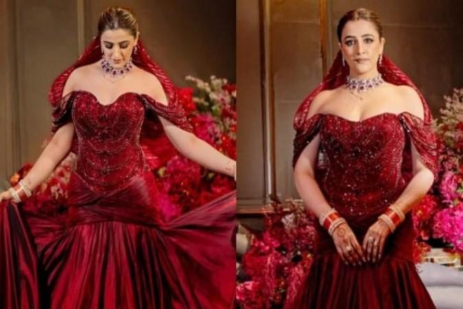 Nupur Sanon at her wedding reception