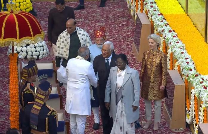 R-Day: Prez Murmu, Chief Guests Antonio Costa, Ursula von der Leyen receive warm welcome at Karavya Path