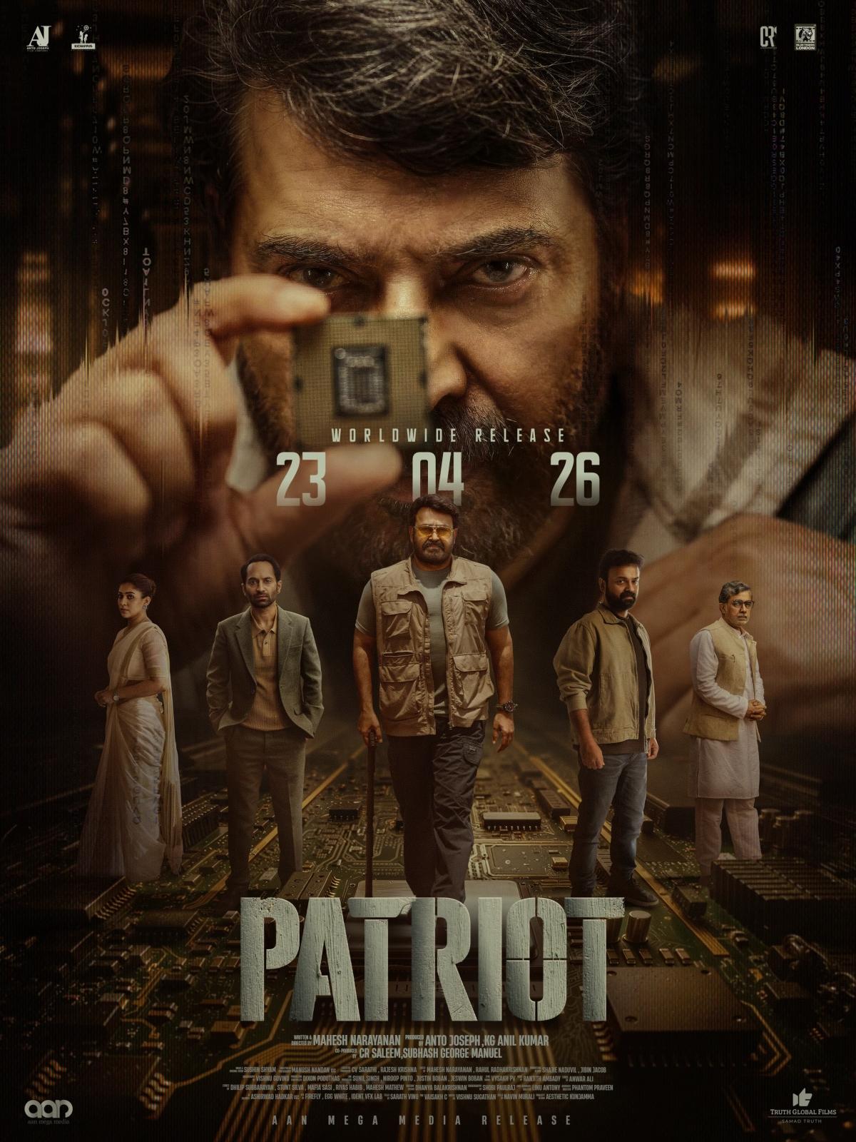 Mammootty and Mohanlal have released the first look poster of their highly-anticipated Malayalam movie Patriot