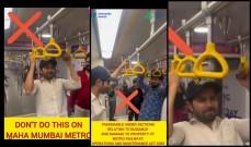 Varun Dhawan does pull-ups holding grab handles inside Mumbai Metro; authorities warn him; fans say 'destroying public property bought with taxpayers' money'