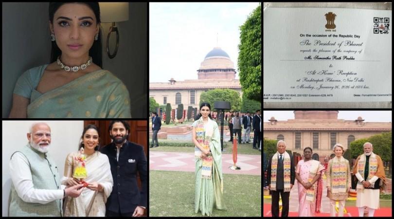 Samantha Ruth Prabhu graces Republic Day reception at Rashtrapati Bhavan with PM Modi, hosted by President Droupadi Murmu; fans say 'Sobhita did it way before' Samantha Ruth Prabhu graces Republic Day reception at Rashtrapati Bhavan with PM Modi, hosted by President Droupadi Murmu; fans say 'Sobhita did it way before'
