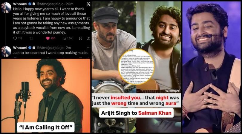 Arijit Singh retires from playback singing, days after singing for Salman Khan's Battle of Galwan; fans say 'end of an era' Arijit Singh retires from playback singing, days after singing for Salman Khan's Battle of Galwan; fans say 'end of an era'