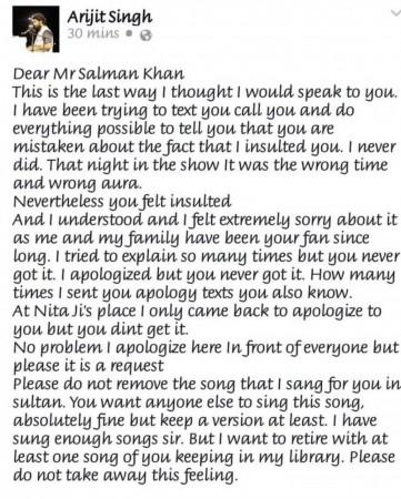 Arijit Singh retires from playback singing, days after singing for Salman Khan's Battle of Galwan; fans say 'who will sing when Ranbir as Ram will walk out of exile' Arijit Singh retires from playback singing, days after singing for Salman Khan's Battle of Galwan; fans say 'who will sing when Ranbir as Ram will walk out of exile'