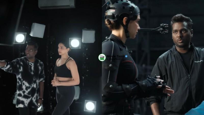 Director Atlee and Deepika Padukone