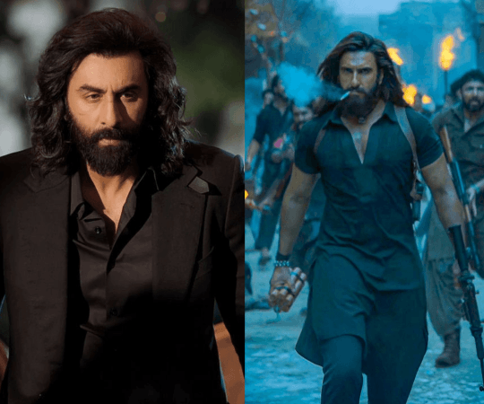 (L-R) Stills from Animal and Dhurandhar. Animal-Dhurandhar