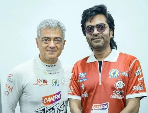 Silambarasan with Ajith Kumar