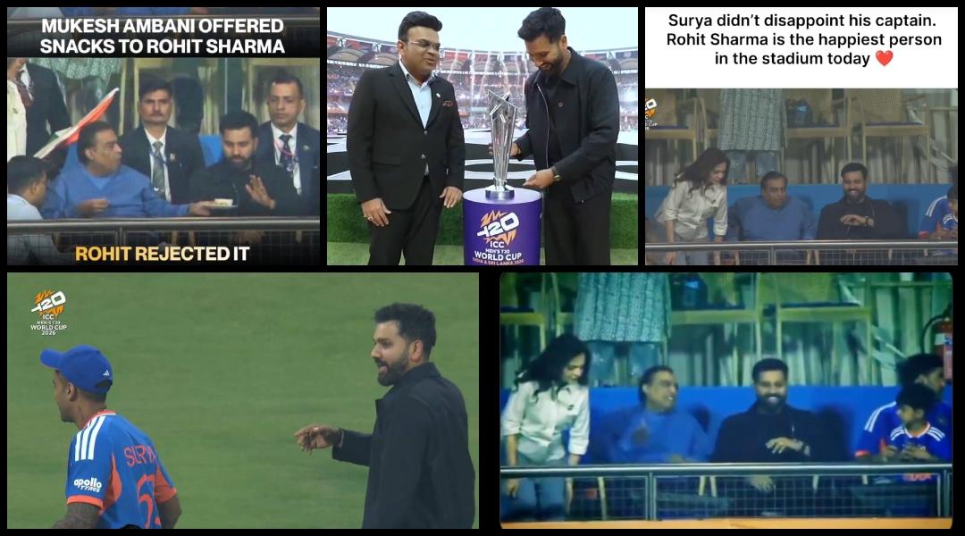 T20 World Cup 2026: Mukesh Ambani offers snacks to Rohit Sharma; cricketer denies; Suryakumar Yadav leaves toss, runs to meet Rohit Sharma [Watch highlights]