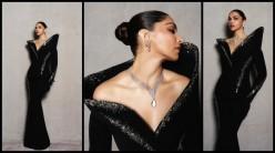 Black beauty! Deepika Padukone flaunts Rs 22 crore Cartier necklace, slays in black figure-hugging gown; fans laud her post-partum weight loss