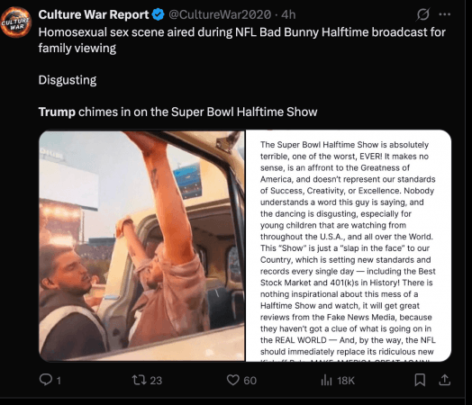Absolutely terrible': Trump attacks Bad Bunny's Super Bowl halftime show, calls it 'one of the worst ever