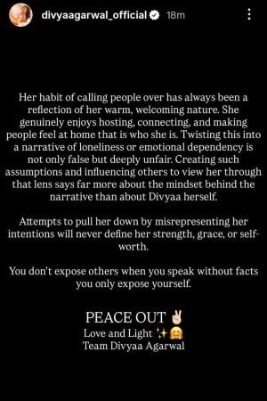 The 50: Divya Agarwal claps back at 'unethical, baseless narrative' after Bhavya Singh's 'pati se alag rehti hai' remark